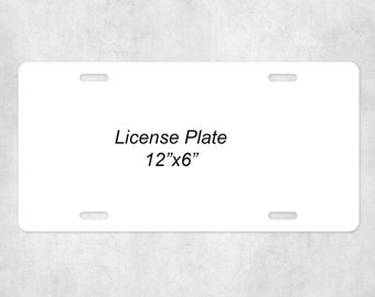 Aluminum License Plate Sublimation Blank