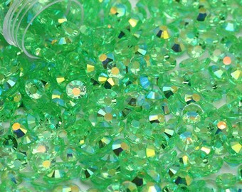 Transparent Peridot AB Resin Jelly Stones