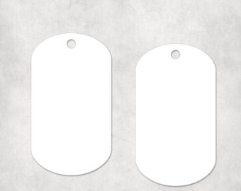 Double Sided Aluminum Dog Tag