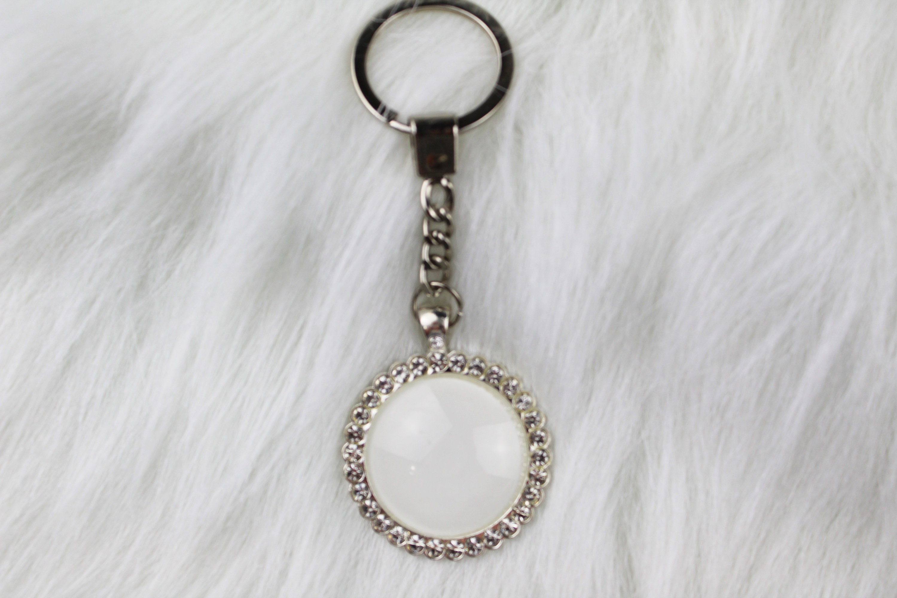 Glass Globe Keychain Sublimation Blank