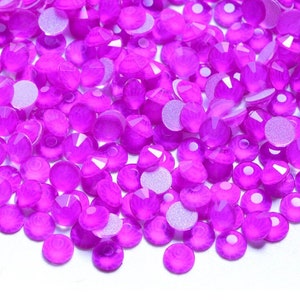Neon Purple Glass Rhinestones