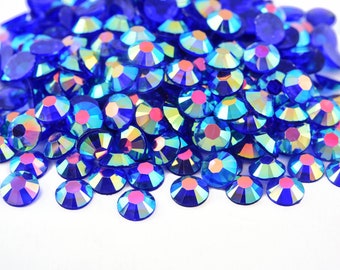 Transparent Sapphire AB Resin Jelly Stones