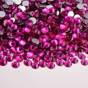 Rose Glass Rhinestones
