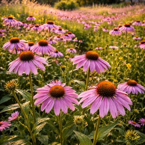 Purple Coneflower Seeds Echinacea Purpurea Non GMO Easy Grow Outdoor Flowering Plants Ground Cover