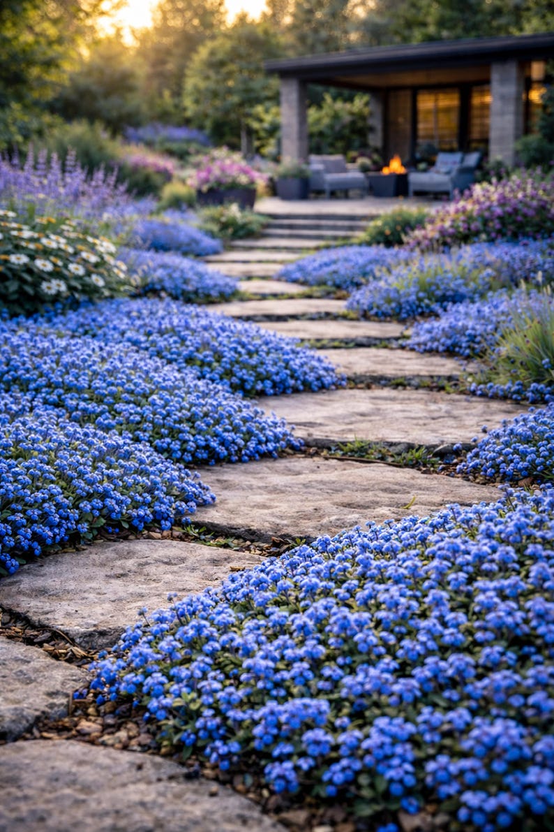 Heirloom Blue Creeping Thyme Seeds - Easy-Grow - Fragrant Ground Cover Plants - Thymus Serpyllum