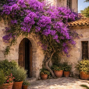 Bougainvillea Seeds Purple Climbing Vine: Non-GMO Ornamental Flower Seeds for Patio, Trellis, or Outdoor Garden Planting