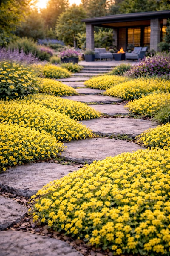 Thyme Seeds Yellow Creeping: Heirloom Thymus Serpyllum Ground Cover, Open Pollinated