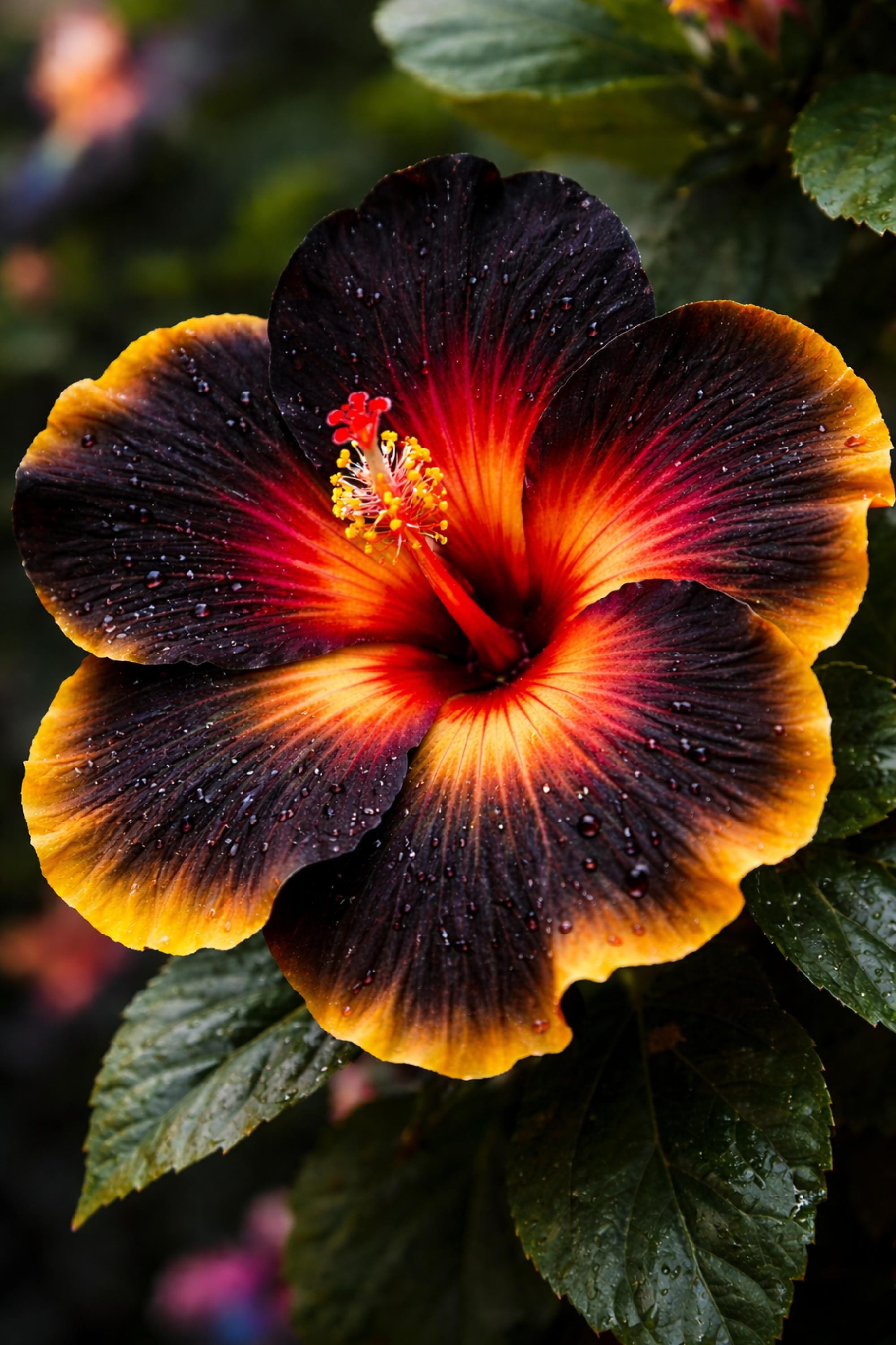 Rare Black Pink Purple Hibiscus Seeds 