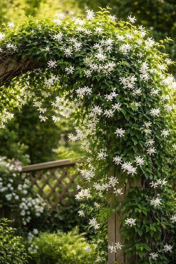 Climbing Jasmine Flower Seeds Non-gmo, Fragrant White Blooms