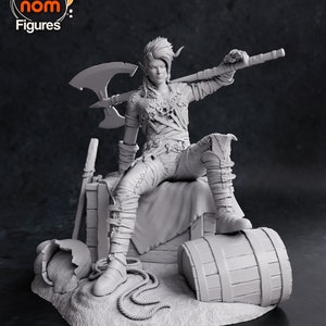 Large Karlach 3D Resin 4k Print | Baldurs Gate 3