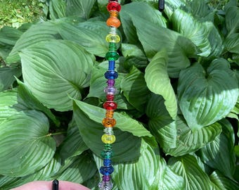 Beaded Plant Hook | Decorative Garden S Hook | Hanging Plant Hook | Gift for Garden Lovers | Colorful Outdoor Decor | Handmade