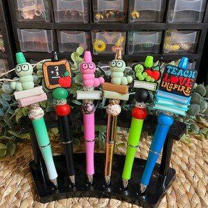 Stylo à bille en silicone pour professeur : Stylo à bille rechargeable
