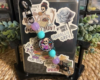 ビーズ付きKindleストラップ：シリコンビーズグリップ、交換可能なデザイン