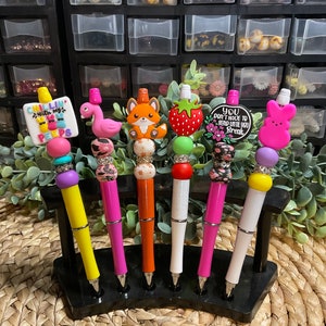 Spring Colorful Pens, Ballpoint Pens, Funny Pens, Cute Pens, Refillable Pens