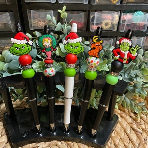 Christmas Grinch Pens, Ballpoint Pens, Refillable Pens