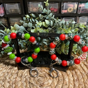 Christmas Wristlets, Christmas Keychains