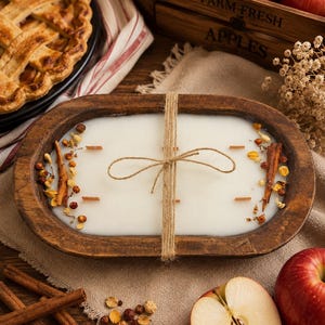 Wood Dough Bowl Candle | Limited Edition | Coconut Wax | Gifts