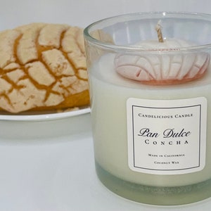 Pan Dulce | Concha Candle | Gifts | Coconut wax |