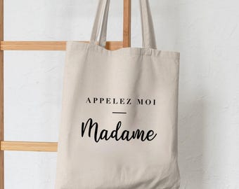 Tote Bag EVJF – “Appelez-moi Madame” – Cadeau Enterrement de Vie de Jeune Fille
