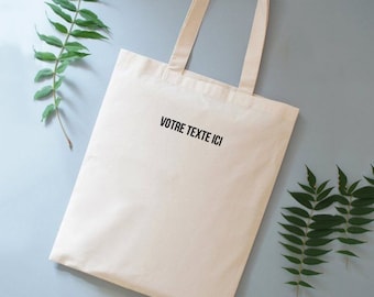 Tote Bag Texte personnalisé