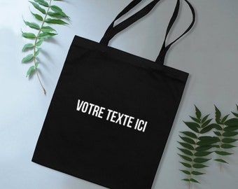 Tote Bag Texte personnalisé