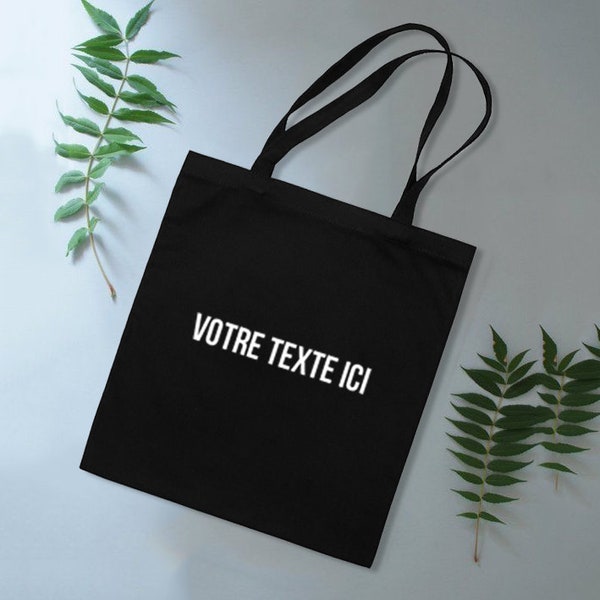 Tote Bag Texte personnalisé