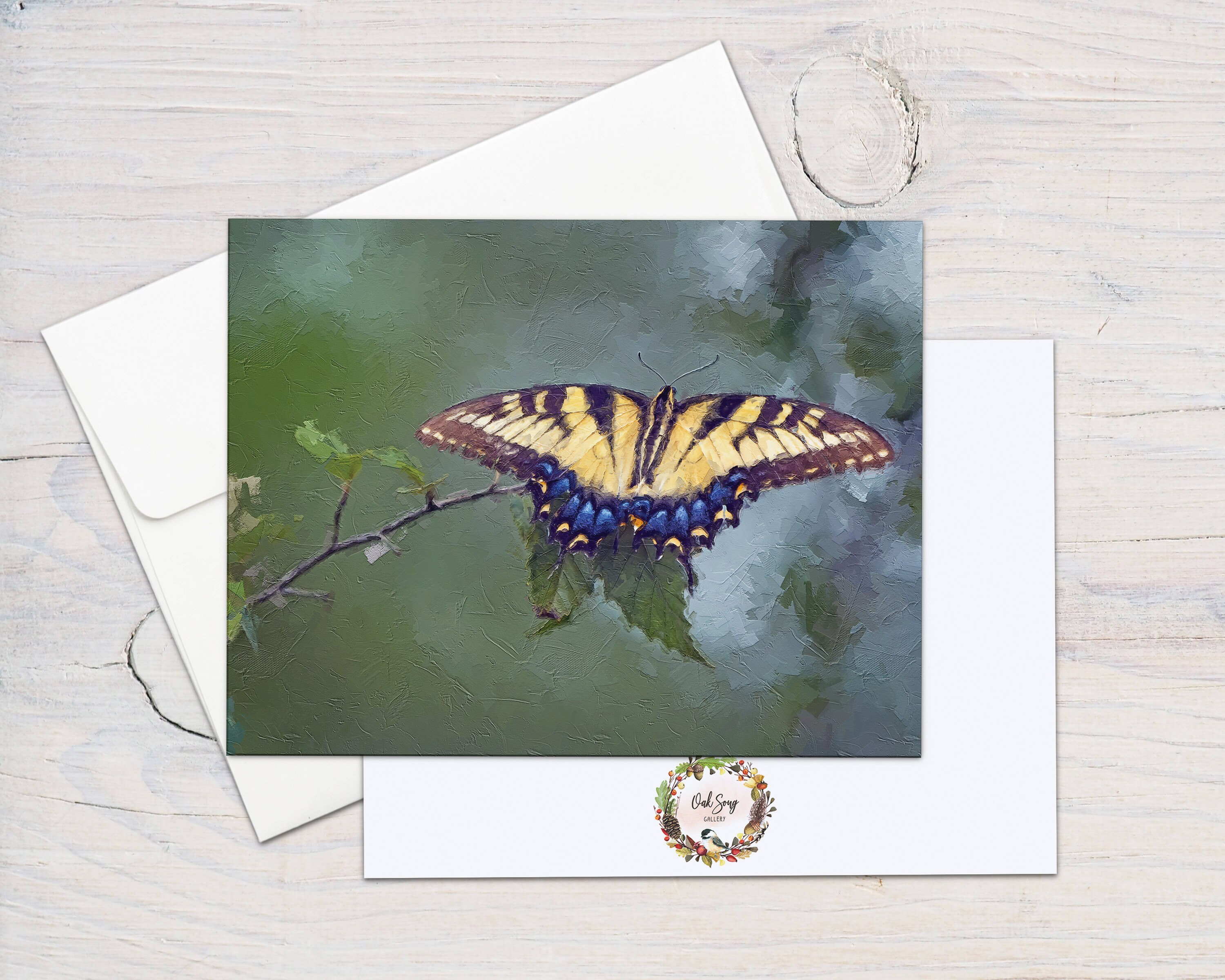 Eastern Tiger Swallowtail, Original Art, 5x7 Note Card With Envelope ...