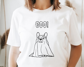 BOO! French Bulldog Halloween Unisex Jersey Short Sleeve Tee