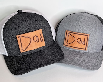 CUSTOM Handwritten Hat. Engraved Leather Hat Patch, Custom handwritten Patch. RICHARDSON hat, Snapback Hat, Cap.