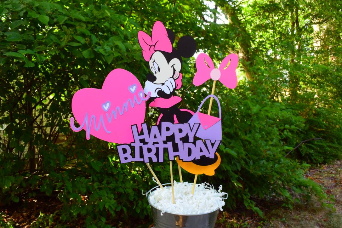Minnie Mouse Birthday Party Centerpiece Table Decorations Kids Birthday Decorations