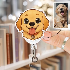 Custom Pet Badge Reel Personalized Funny Badge Reel from Photo - Nurse Badge Reel with Picture - Nurse Accessories