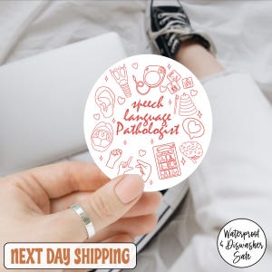 Speech Language Pathologist Sticker/Car Magnet, Speech Language Pathology Sticker, SLP AAC Teacher Waterproof Tumbler and Laptop Sticker