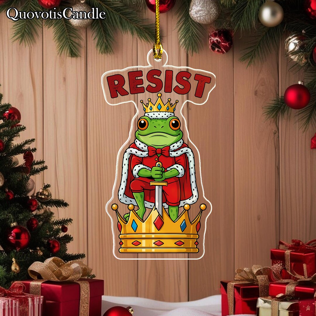 Portland Frogs Resist Anti Trump Ornament, Portland Frog Protest ...