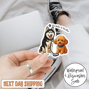 Custom Dog Lover  Sticker/Car Magnet, Custom Dog Sticker, Dog Lover Sticker, Custom Pet Photo Sticker, Dog Mom Sticker, Cute Pet Lover Gifts