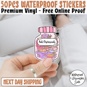 Anti Depressants Funny Book Lover Sticker/Car Magnet, Bookish Sticker, Kindle Addict,Book Lover Gift, Emotional Support,Funny Kindle Sticker