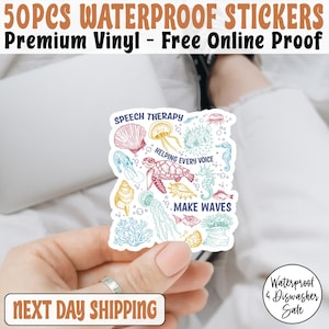 Speech Therapy Helping Every Voice Make Waves SLP Sticker/Car Magnet, SLP Sticker, Speech Language Pathologist, Teacher SPED Sticker, Aba