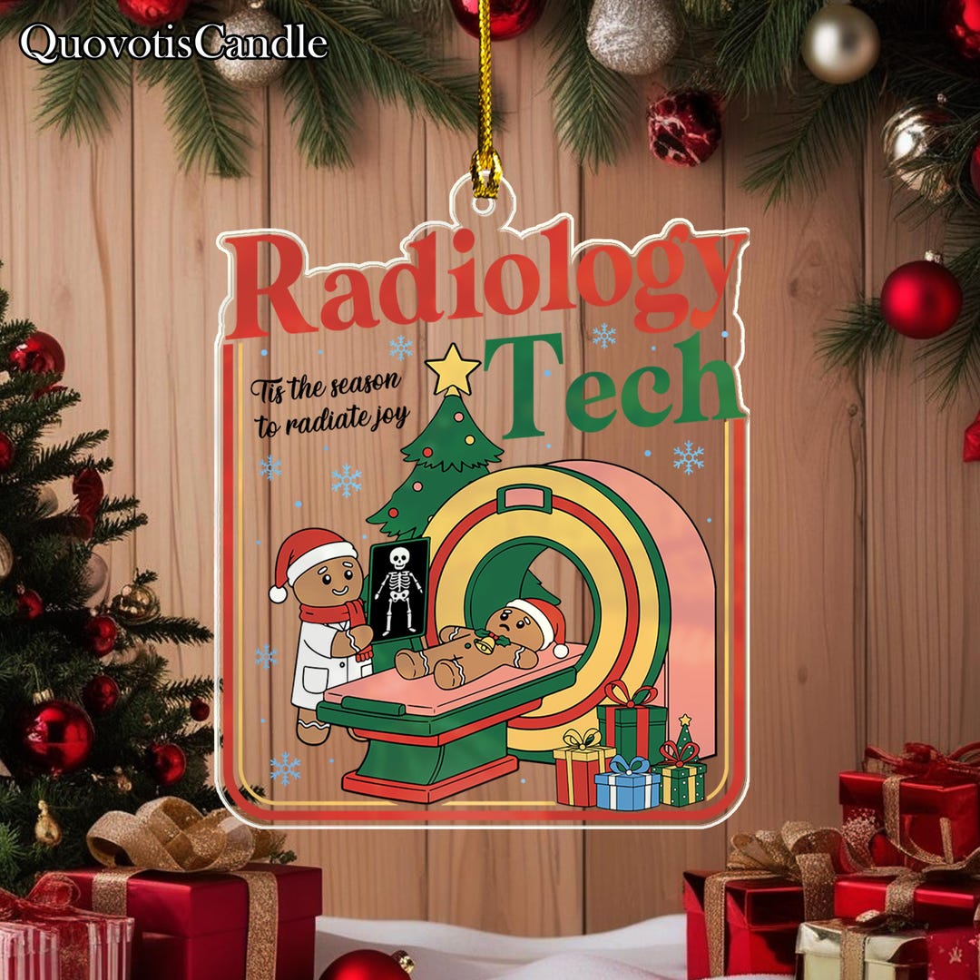 Radiology Christmas Gingerbread X-ray Tech Nurse Ornament, Radiology ...