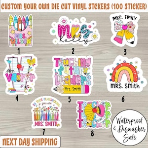 100 Sticker Teacher Appreciation Sticker Pack, Educational Stickers for Classroom Decor & Teacher Gifts. Teacher Planners, Grading