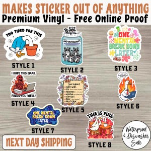 Mental Health Stickers, Self Love Gifts, Handdrawn Art, Best Friend Gift, Strong Women Sticker, Therapist Gifts, Therapy Art Sticker