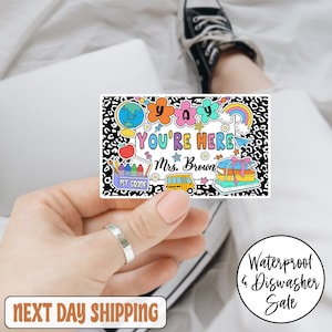 Personalized Teacher Classroom Back To School Sticker, Custom Teacher Name Sticker, Teacher Sticker, Personalized Teacher Sticker Gifts