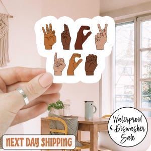 Fck ICE Hand Sign Language Anti Trump Sticker/Car Magnet, Fck ICE Sticker, Abolish ICE, Human Rights Activist, Immigration Human Rights