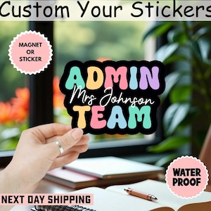 Dear Staff Member Reading This Admin Team School Teacher Sticker/Car Magnet, Back To School Sticker, Teacher Quotes Sticker, Teacher Sticker