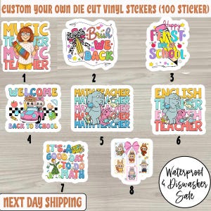 100 Sticker Teacher Appreciation Sticker Pack, Educational Stickers for Classroom Decor & Teacher Gifts. Teacher Planners, Grading