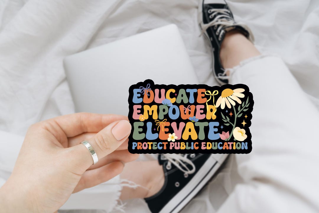 Educate Empower Elevate Protect Public Education Anti Trump Car Magnet ...