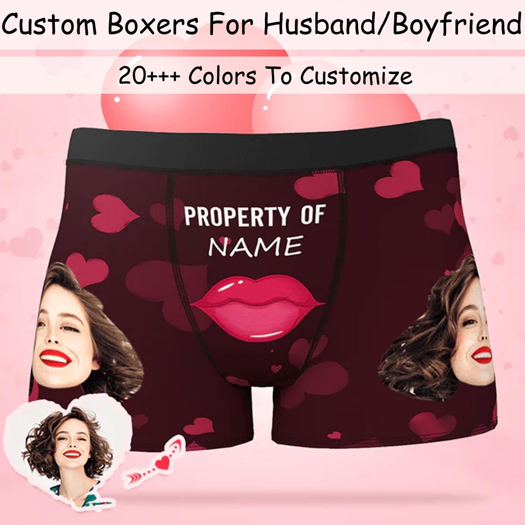 Custom Face Boxers for Husband, Personalized Face Underwear, Boxers ...
