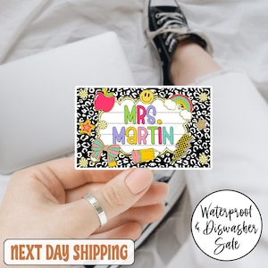 Personalized Teacher Classroom Back To School Sticker, Custom Teacher Name Sticker, Teacher Sticker, Personalized Teacher Sticker Gifts