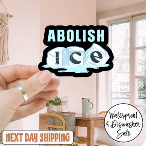 Abolish Ice Anti Trump Sticker/Car Magnet, Chinga la Migra Sticker, Fck Ice Sticker, Ice Out Of LA Sticker, Mexican Pride Folkart Liberal