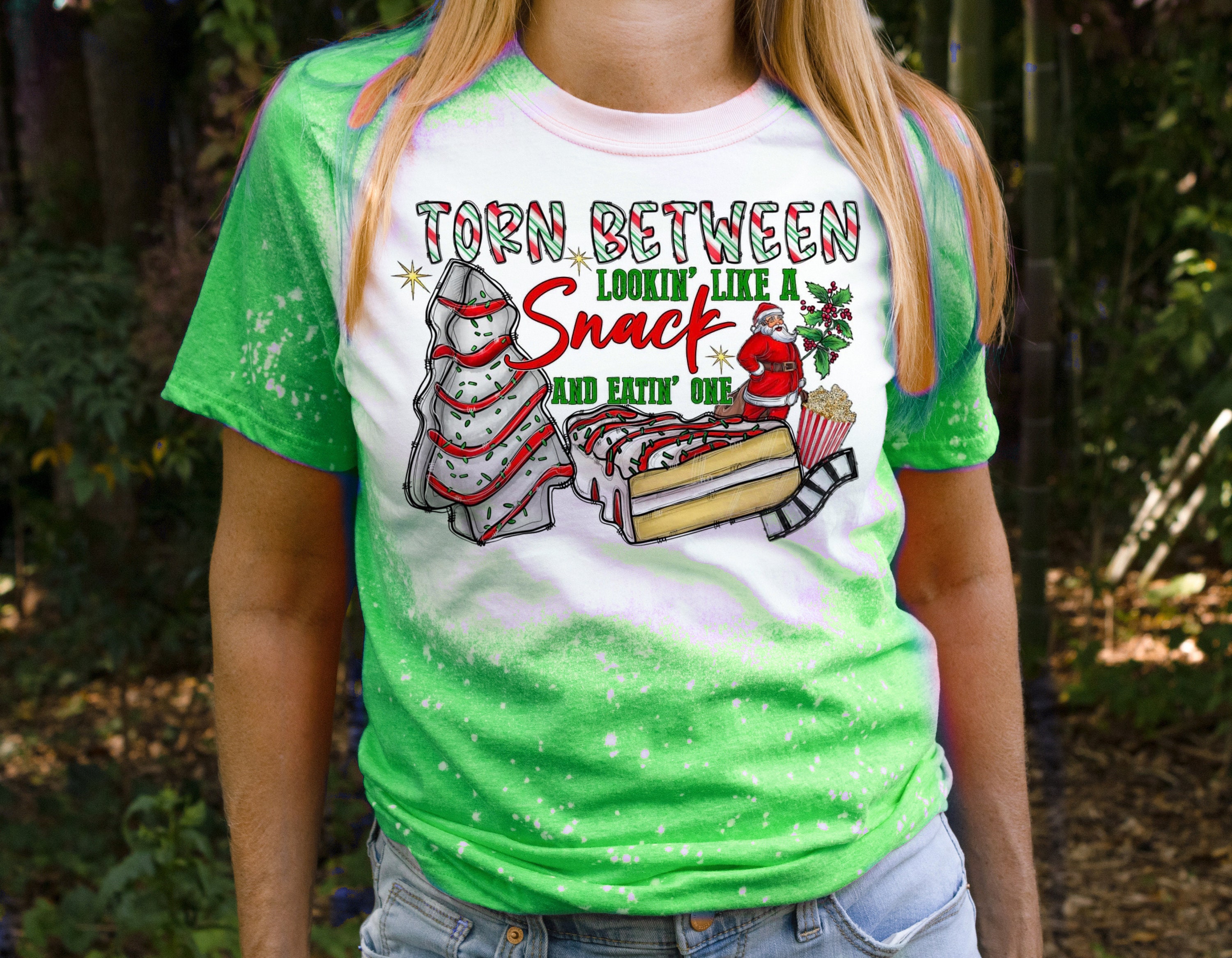 christmas shirts bleached