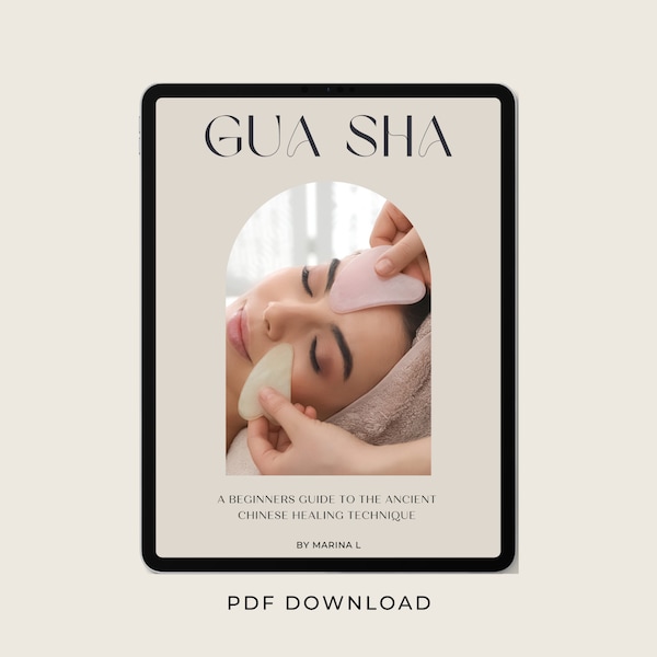 Gua Sha Guide, Beginners Guide, Self Care, Gua Sha Instructions, Gift for Her, How to Use Gua Sha, Facial Massage, Beauty Care