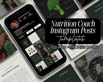 Nutrition Instagram Post Templates, Wellness Coach Canva Designs, Health Coach Content, Hormone Health, Wellbeing Instagram Templates